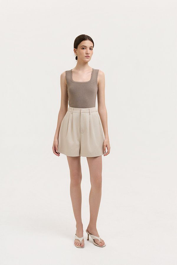 PARKER PLEATED TWILL SHORTS