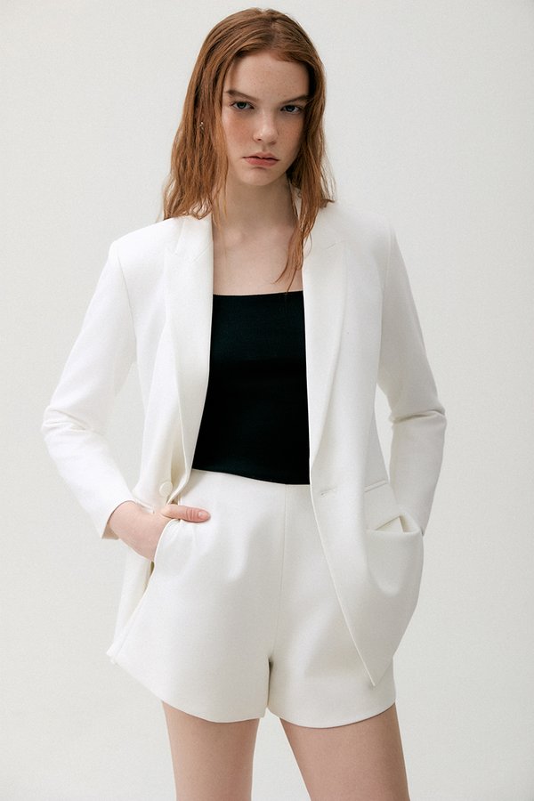 CHARLIE HIGH WAISTED TAILORED SHORTS