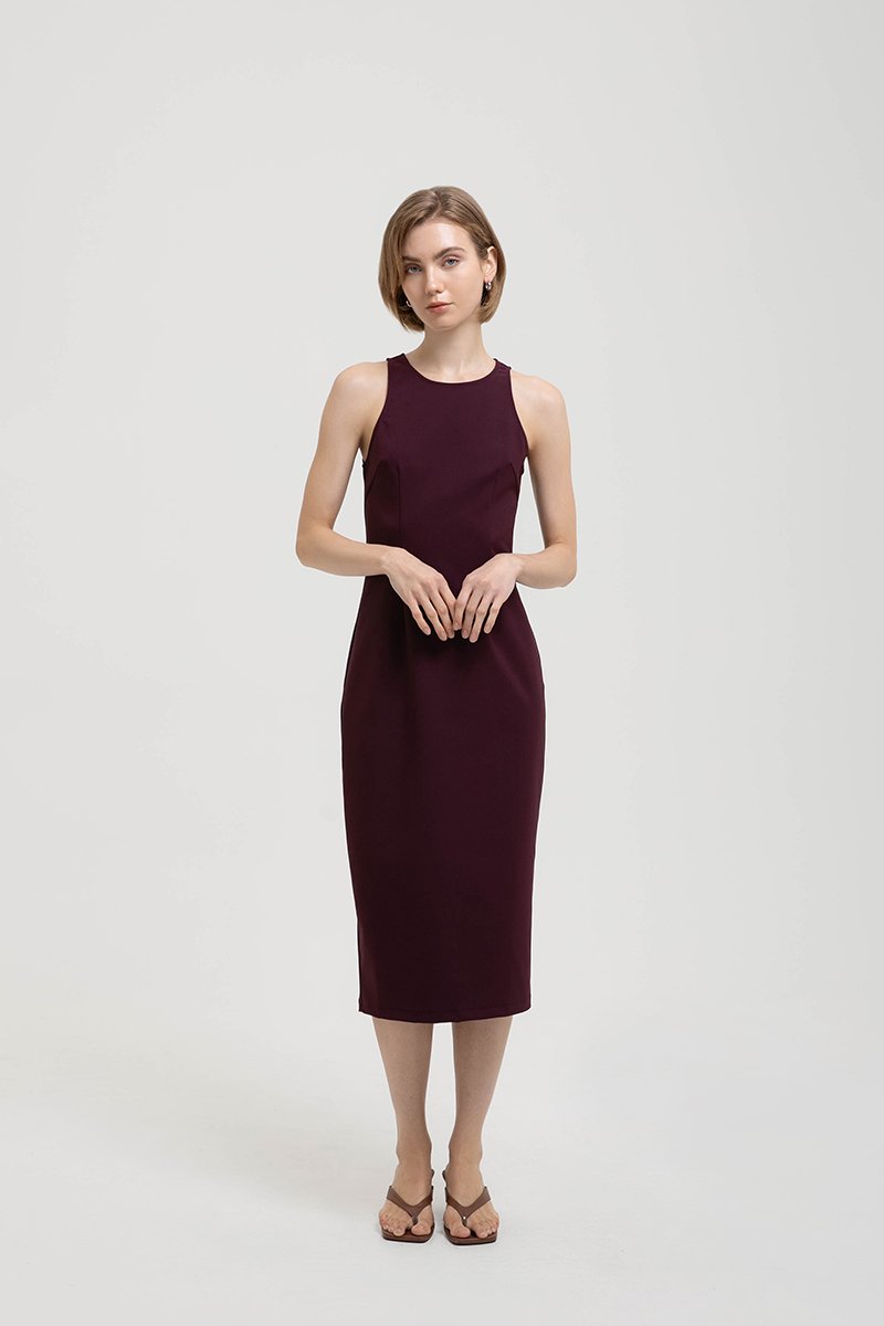 DEVINA TANK COLUMN MIDI DRESS