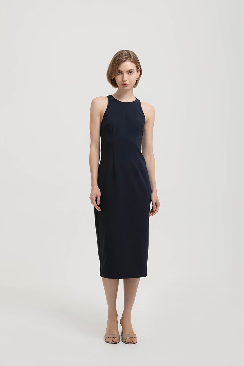 DEVINA TANK COLUMN MIDI DRESS