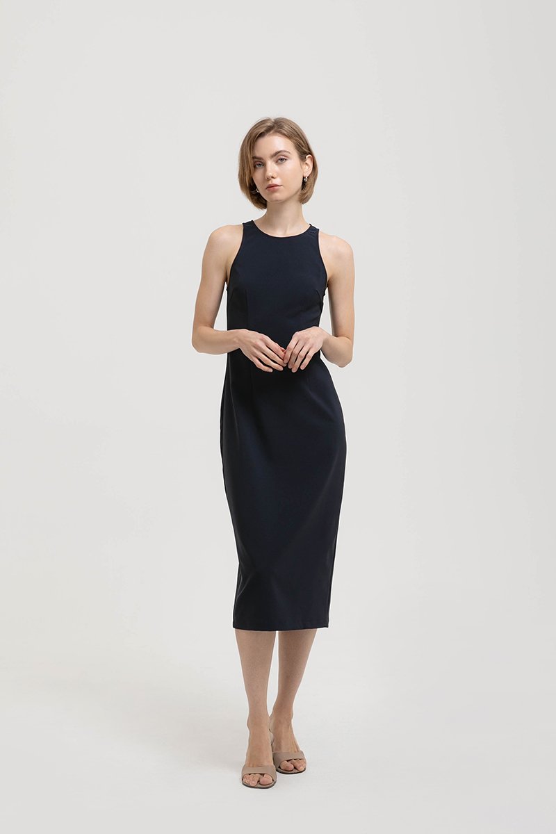 DEVINA TANK COLUMN MIDI DRESS