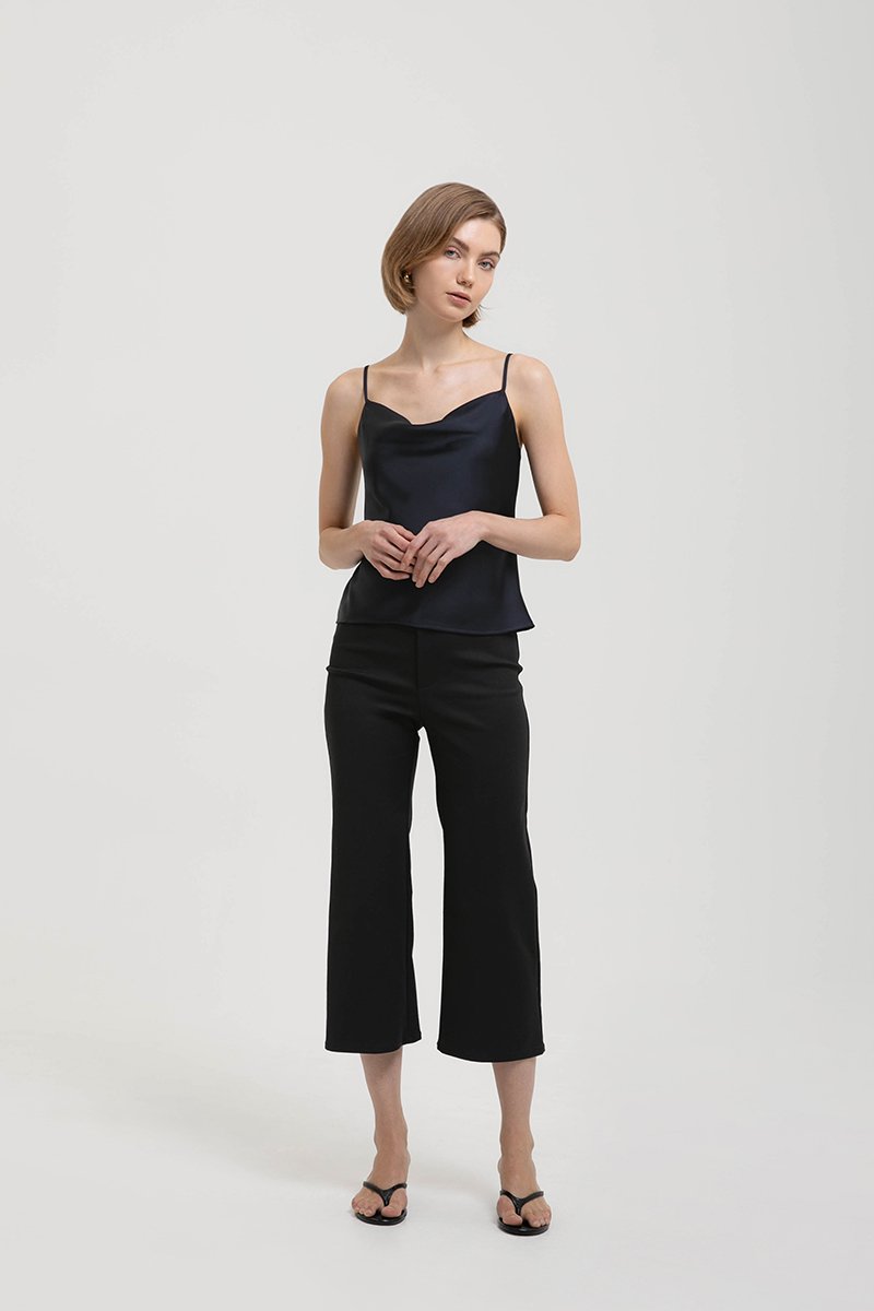 LIVIA COWL SATIN CAMI TOP
