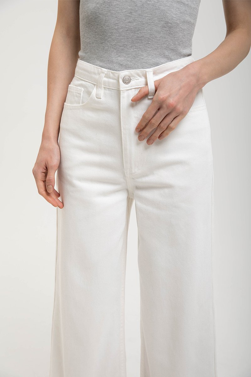 MARLON RAW HEM CROPPED JEANS
