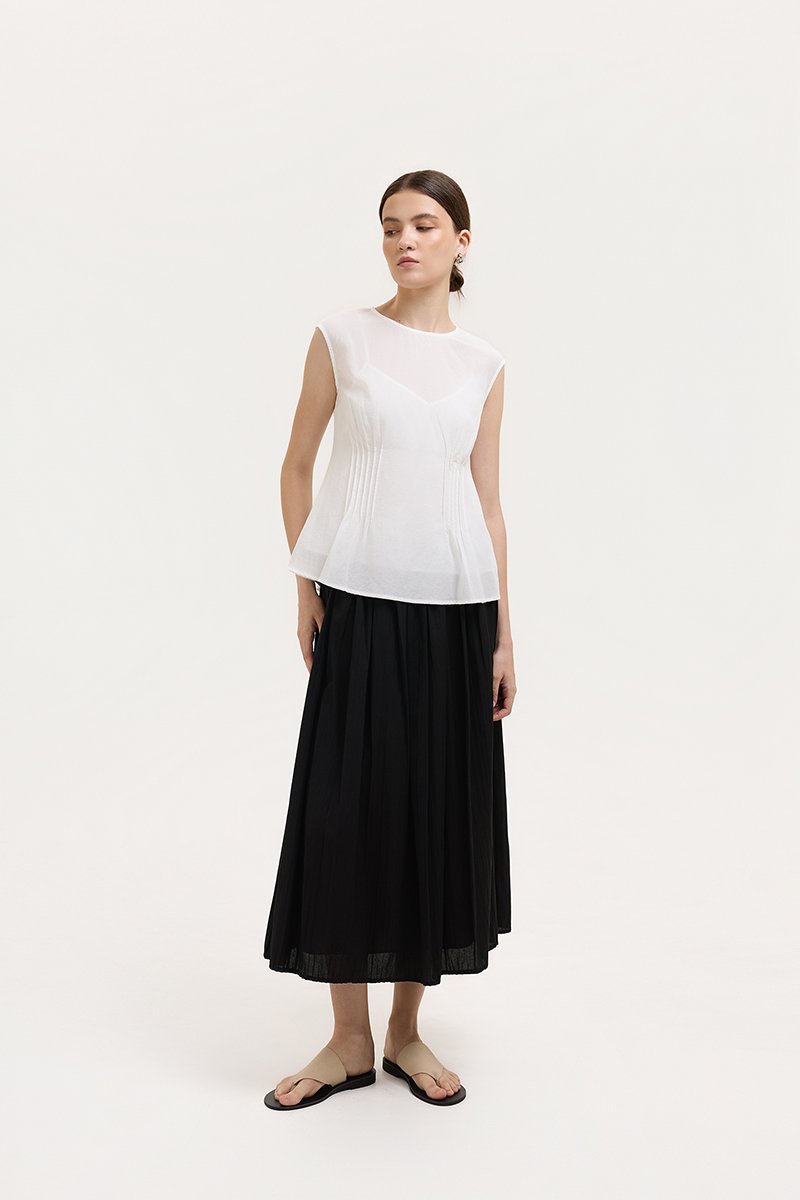 CARMINE SHEER TOP W CAMI