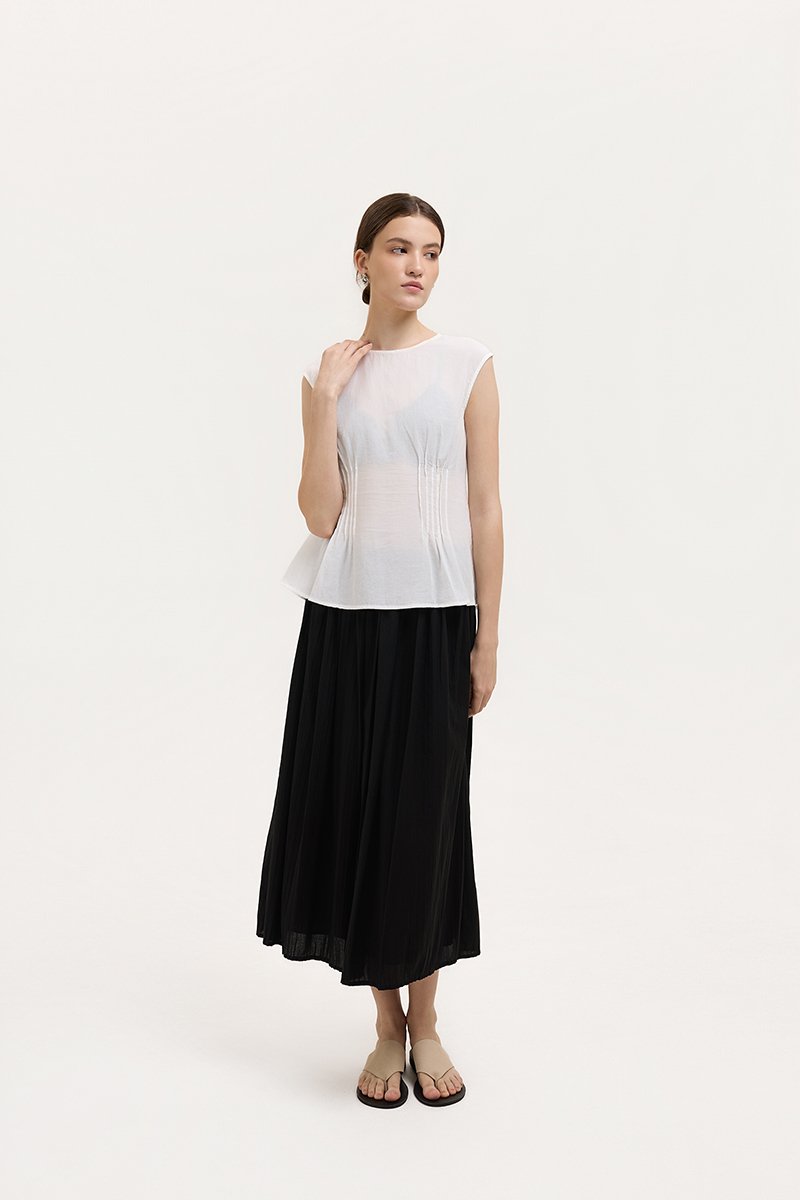 CARMINE SHEER TOP W CAMI