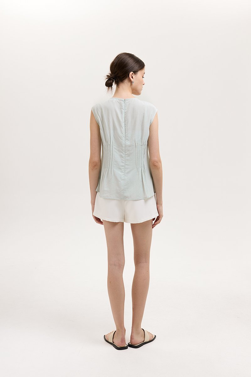 CARMINE SHEER TOP W CAMI