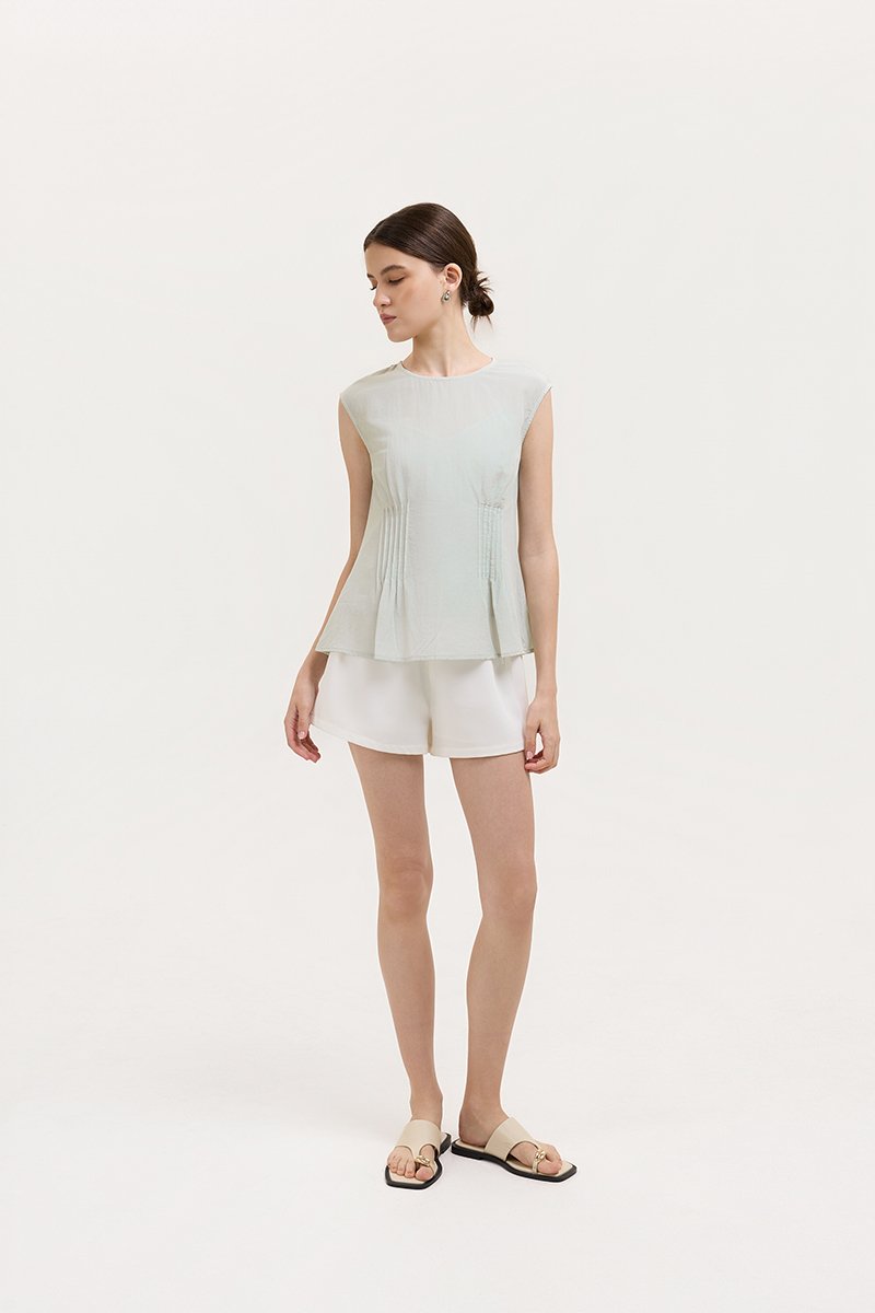 CARMINE SHEER TOP W CAMI