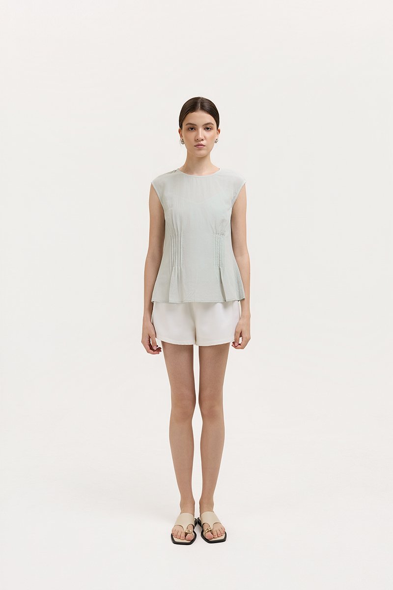 CARMINE SHEER TOP W CAMI