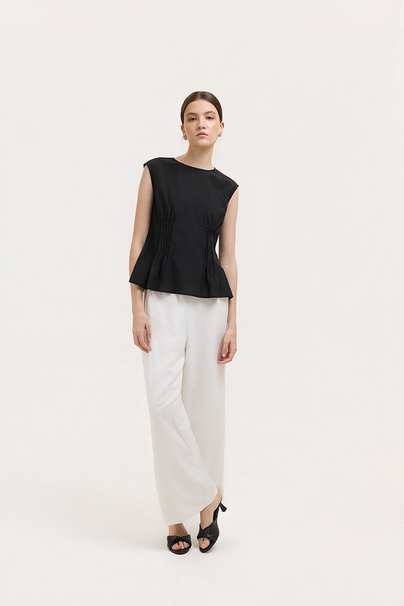CARMINE SHEER TOP W CAMI