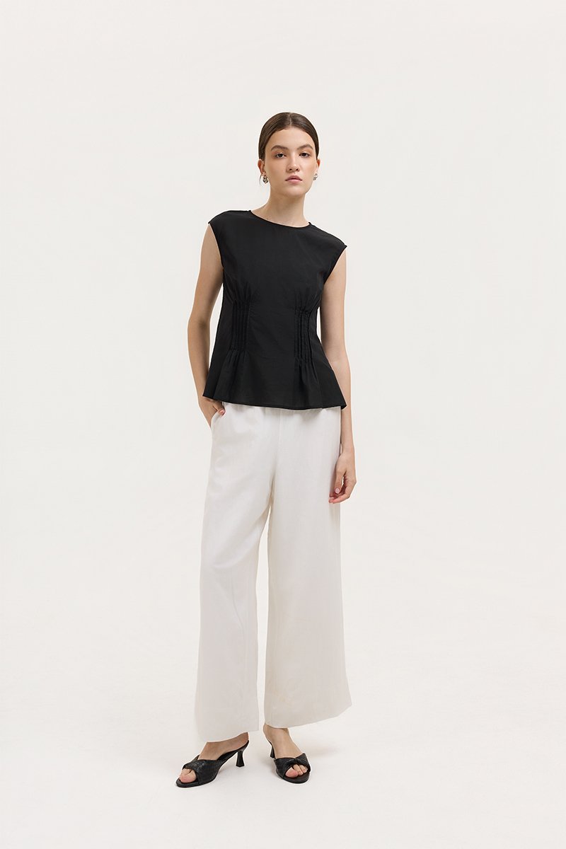 CARMINE SHEER TOP W CAMI