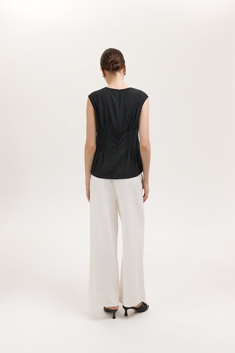 CARMINE SHEER TOP W CAMI