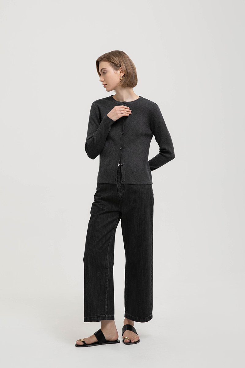 CASPER ROUND NECK CARDIGAN