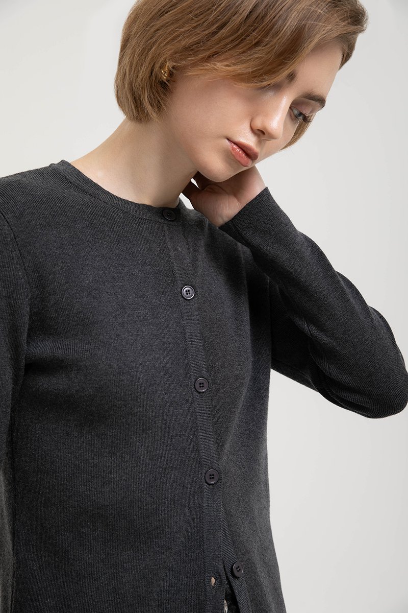 CASPER ROUND NECK CARDIGAN