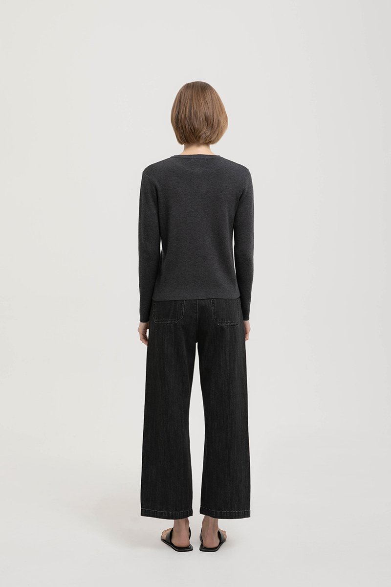 CASPER ROUND NECK CARDIGAN