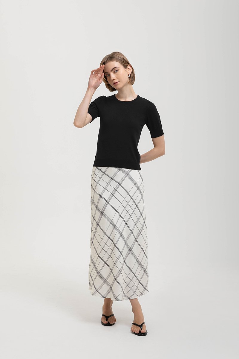 CASSIDY KNIT TOP W DETACHABLE SCARF