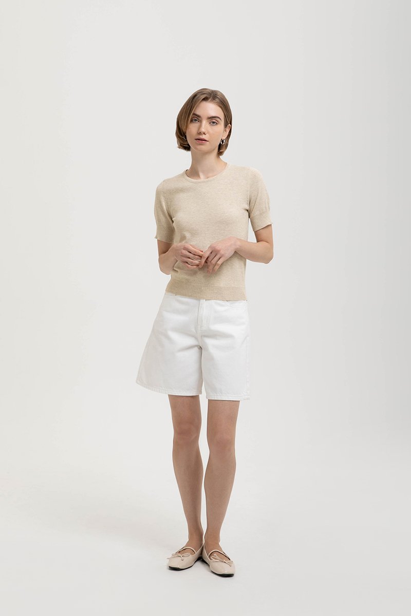 CASSIDY KNIT TOP W DETACHABLE SCARF