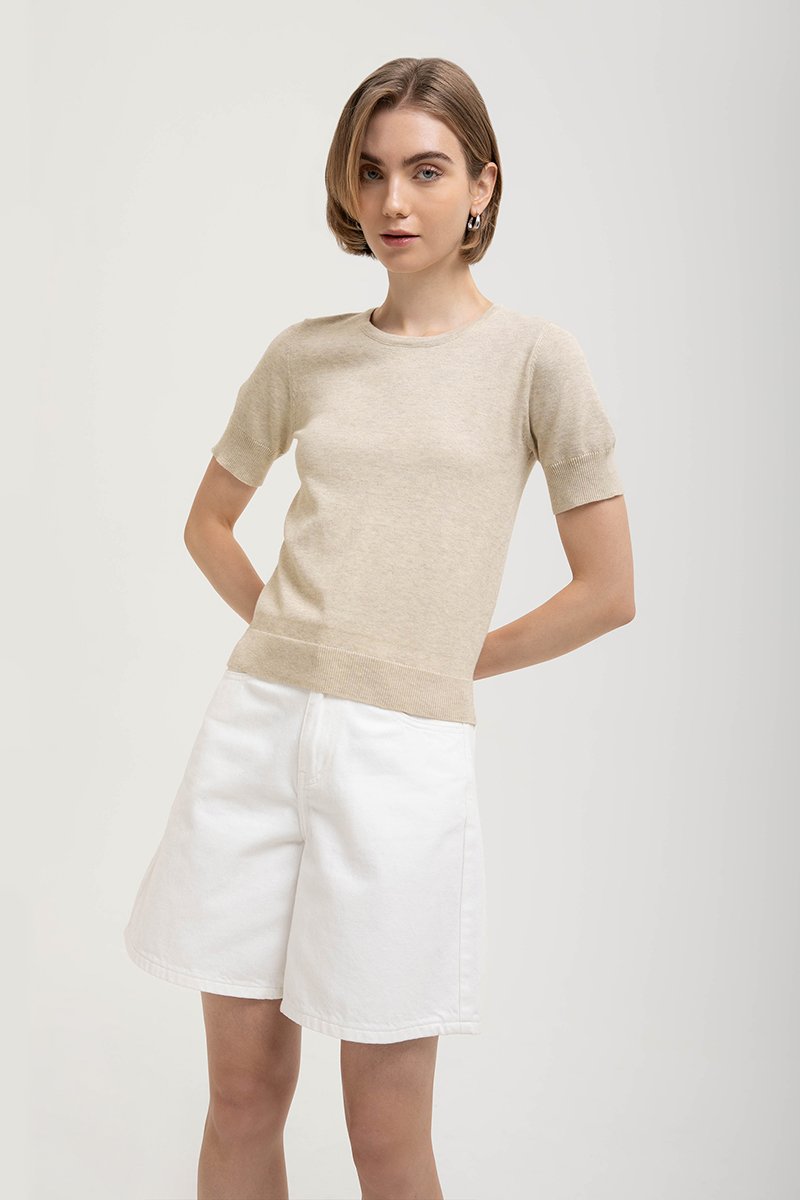 CASSIDY KNIT TOP W DETACHABLE SCARF