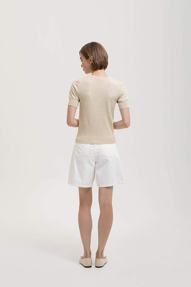 CASSIDY KNIT TOP W DETACHABLE SCARF