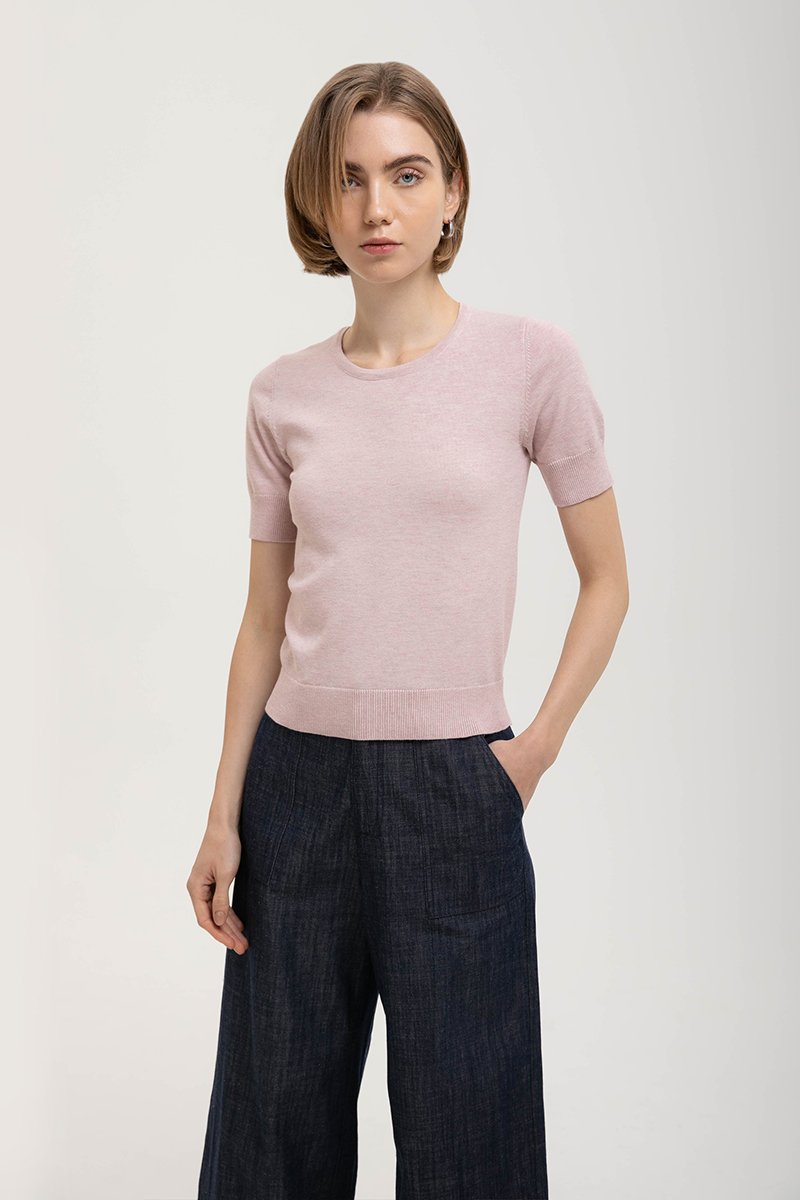 CASSIDY KNIT TOP W DETACHABLE SCARF