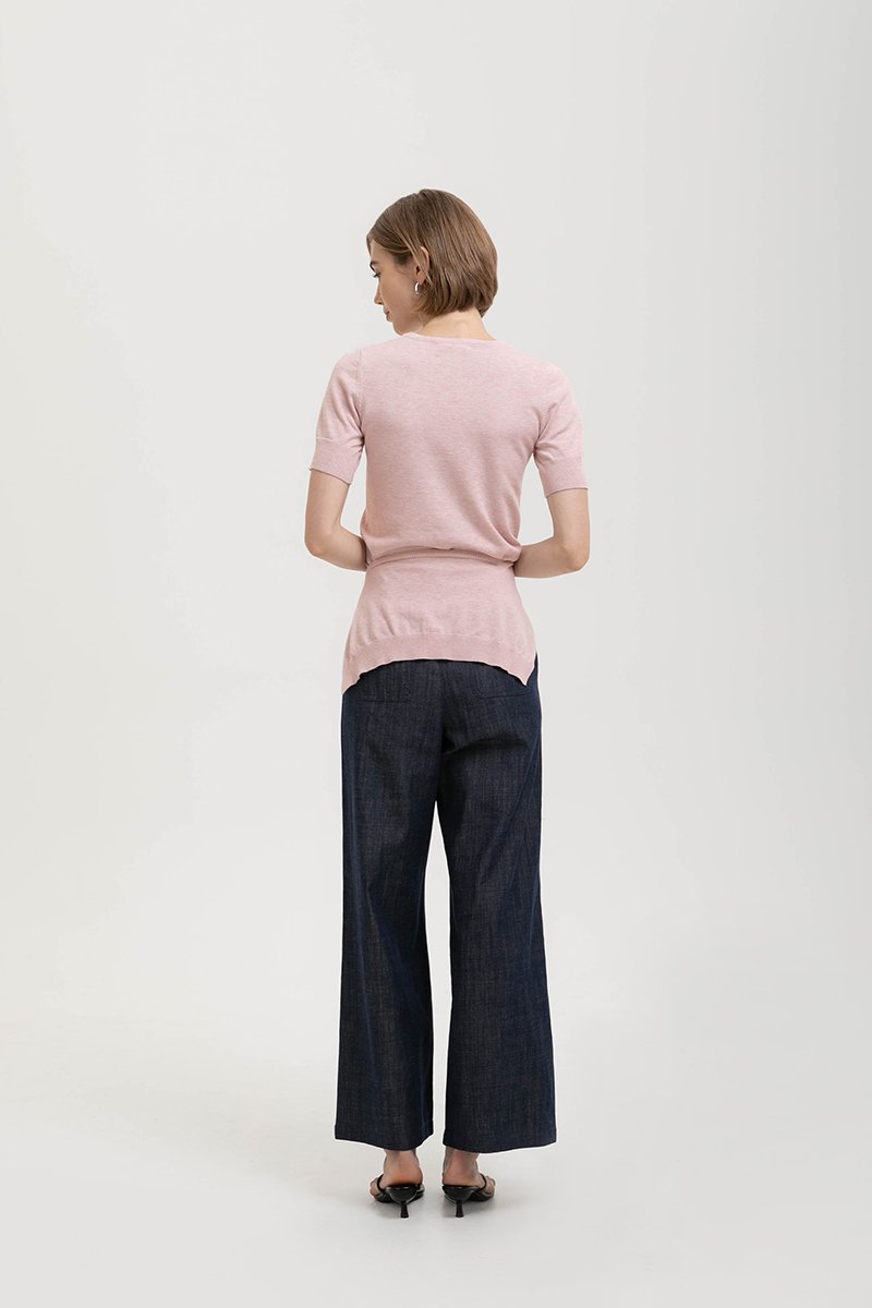 CASSIDY KNIT TOP W DETACHABLE SCARF