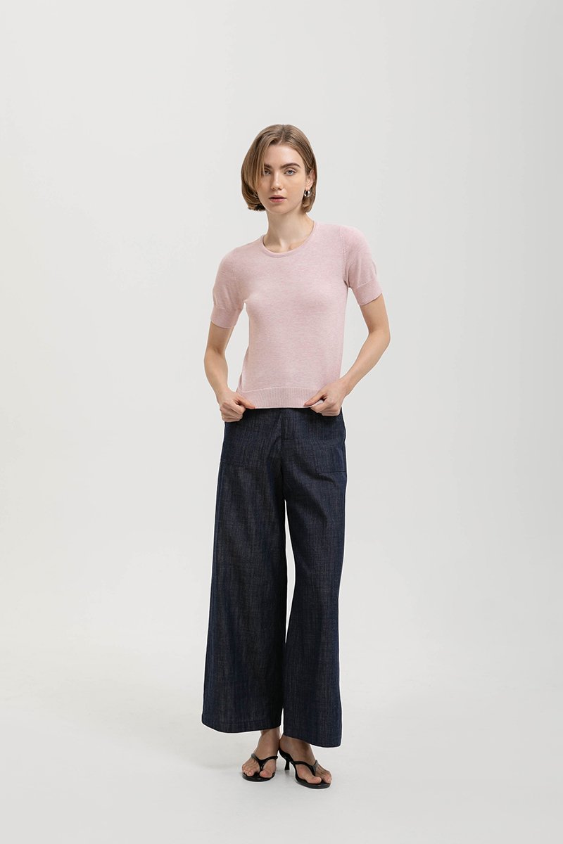 CASSIDY KNIT TOP W DETACHABLE SCARF