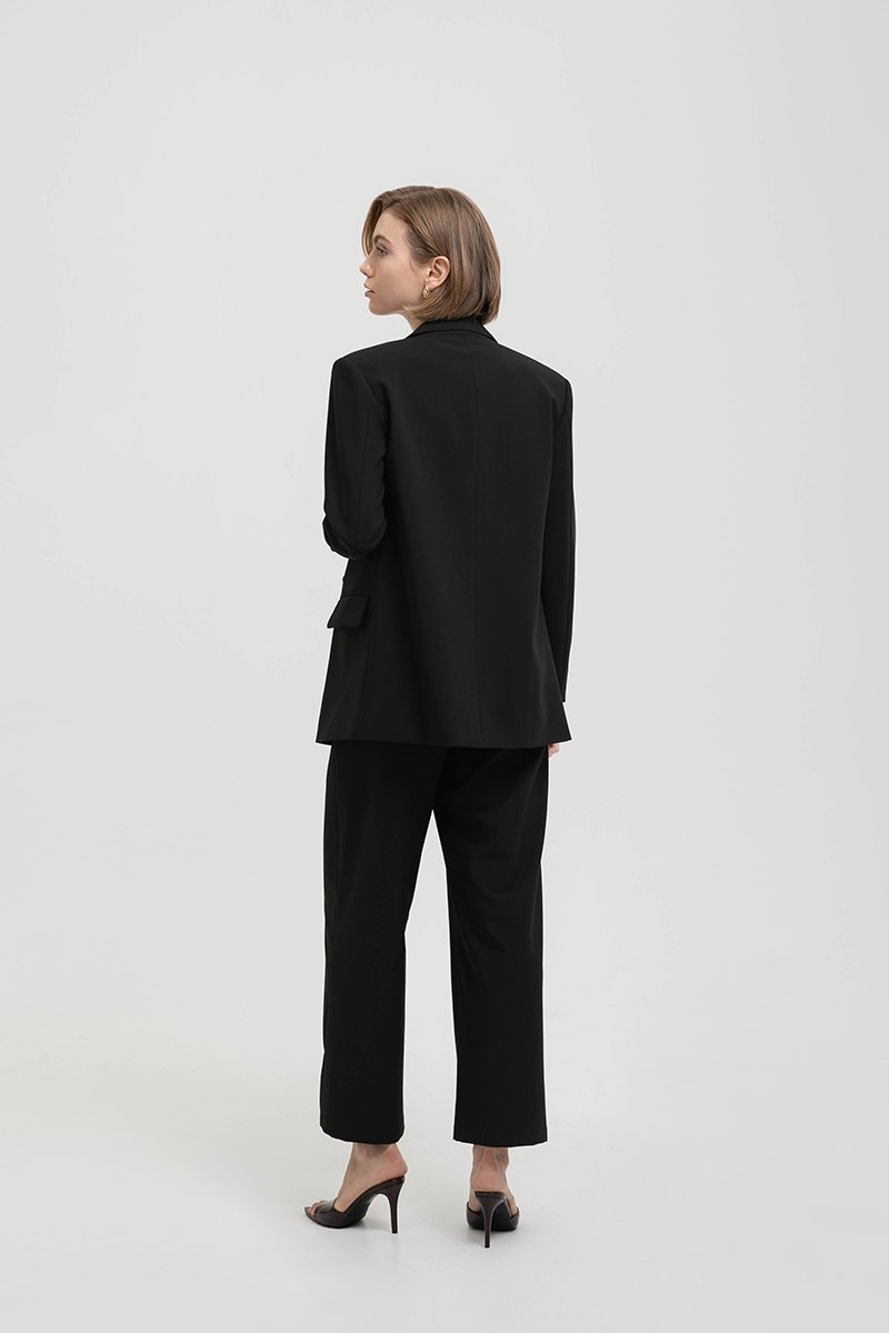 ADRIEN RUCHED SLEEVE BLAZER