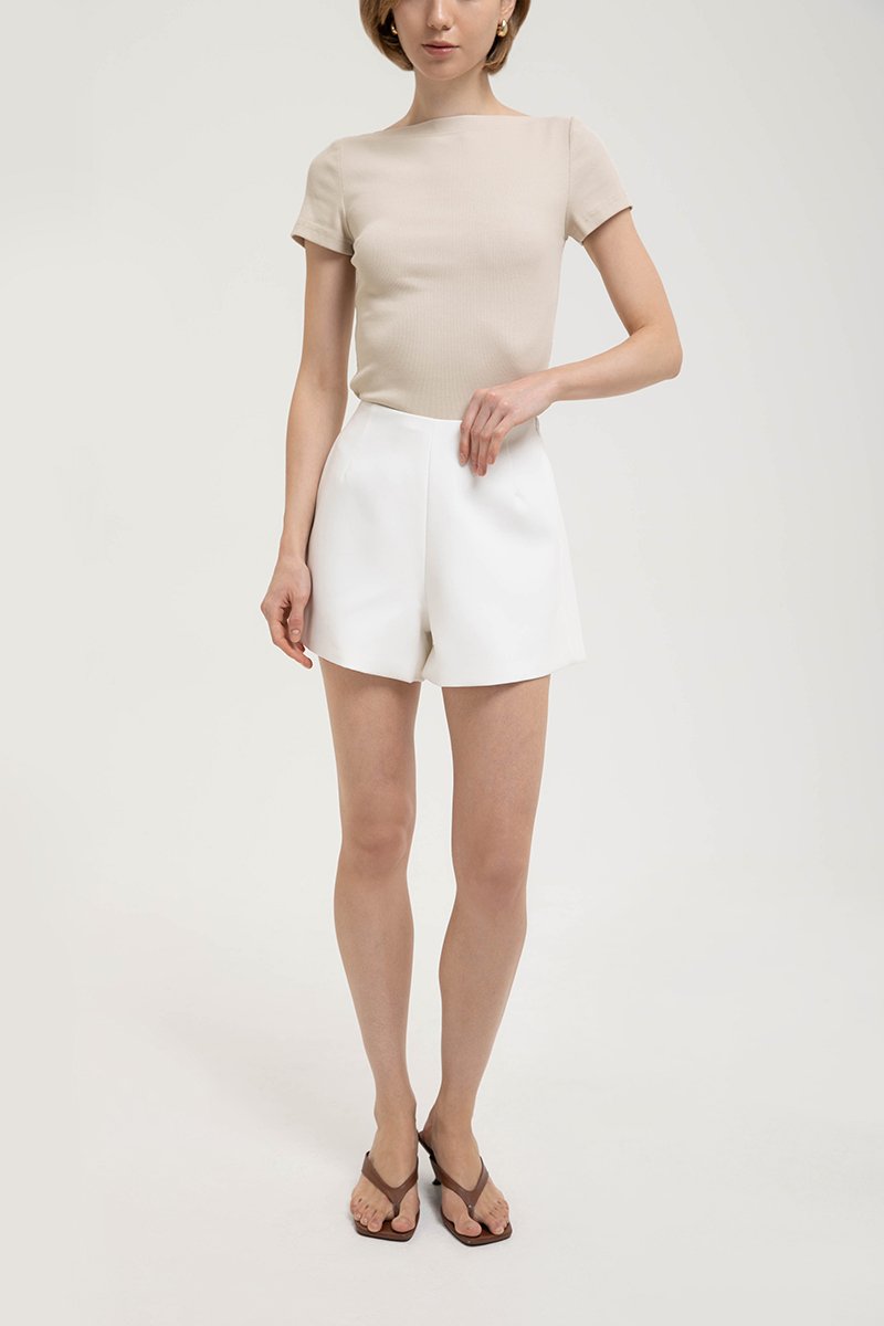 CHARLIE HIGH WAISTED TAILORED SHORTS