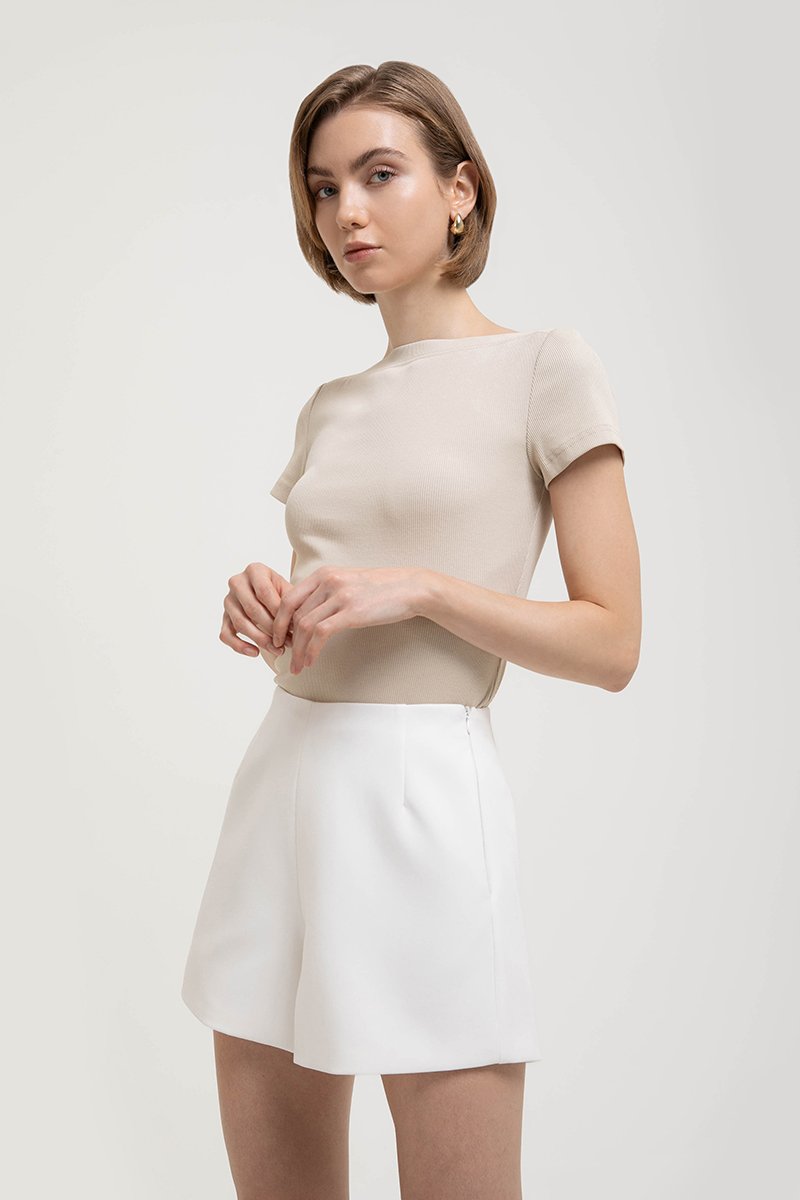 CHARLIE HIGH WAISTED TAILORED SHORTS
