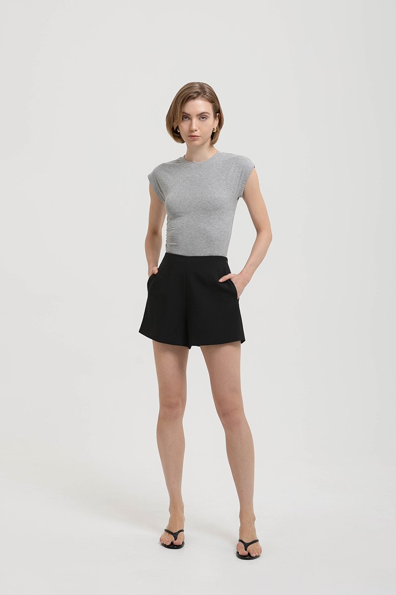 CHARLIE HIGH WAISTED TAILORED SHORTS