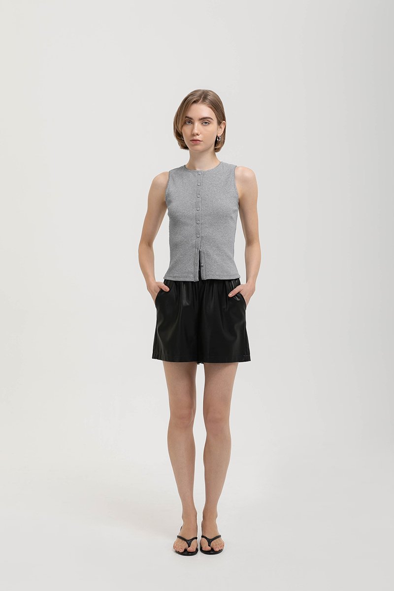 ALICIA LACE TRIM RIBBED KNIT TANK TOP
