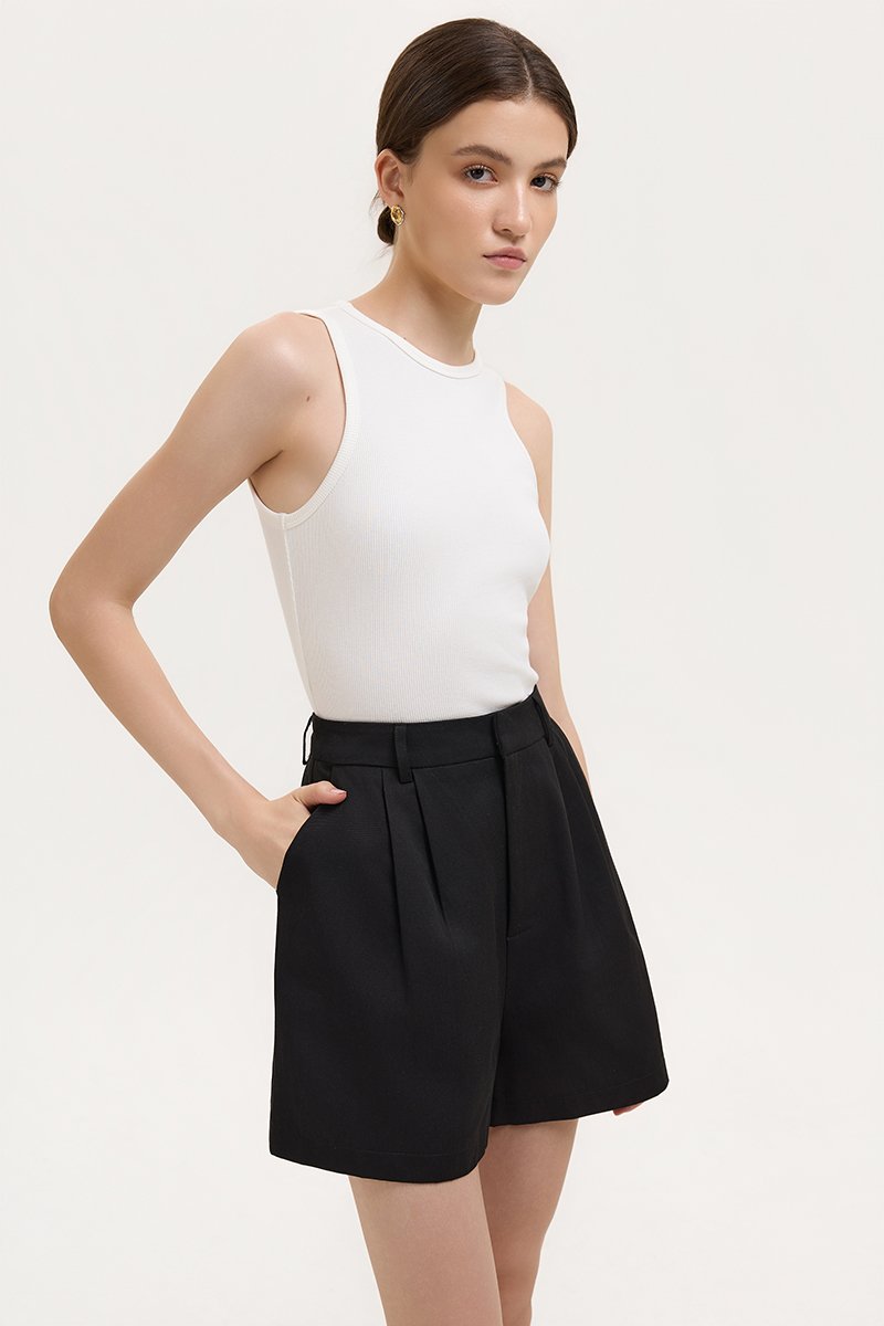 PARKER PLEATED TWILL SHORTS