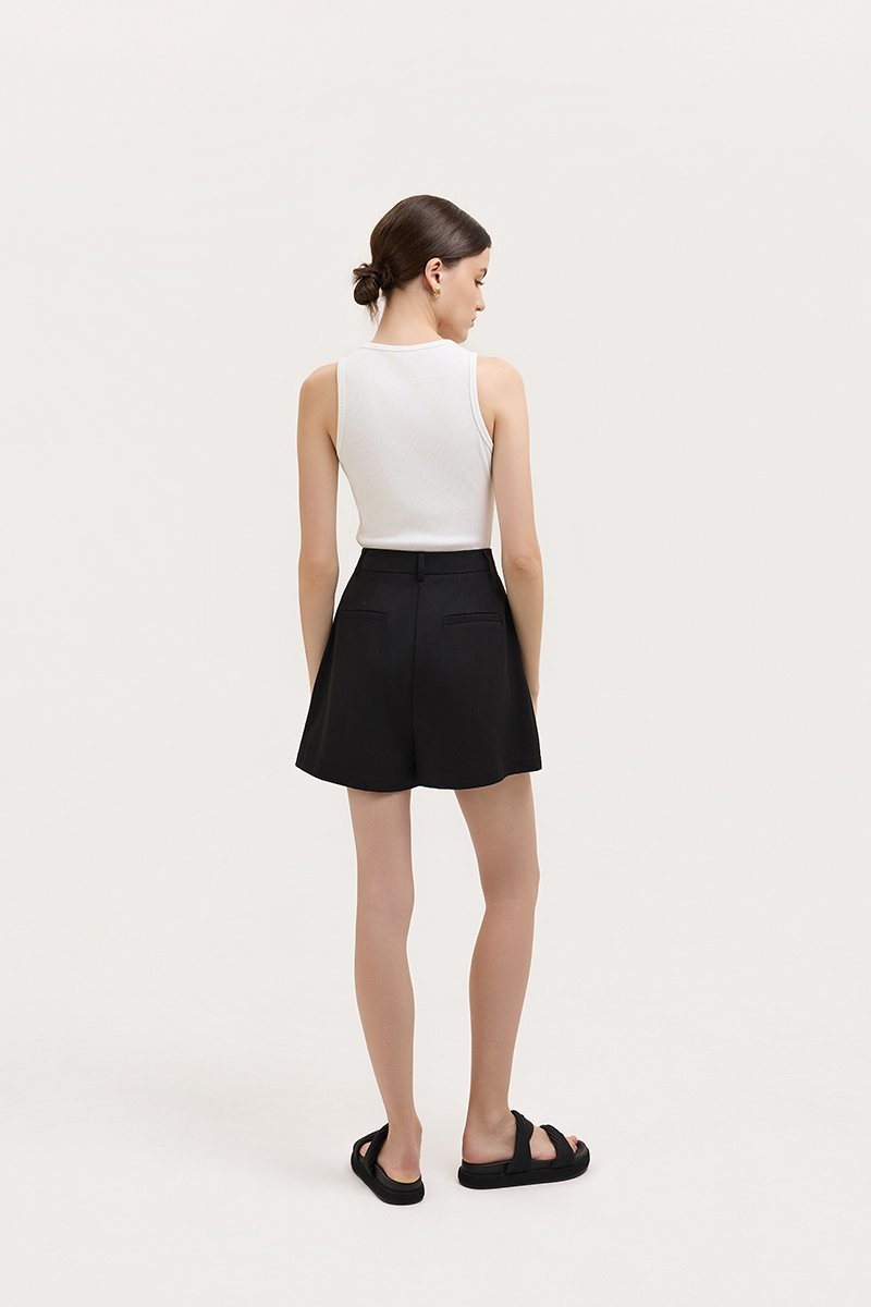 PARKER PLEATED TWILL SHORTS