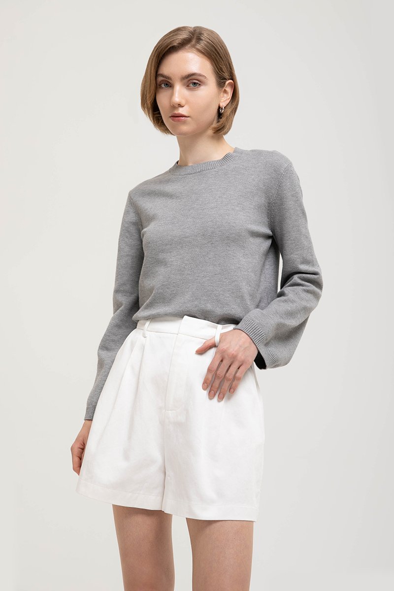 PARKER PLEATED TWILL SHORTS