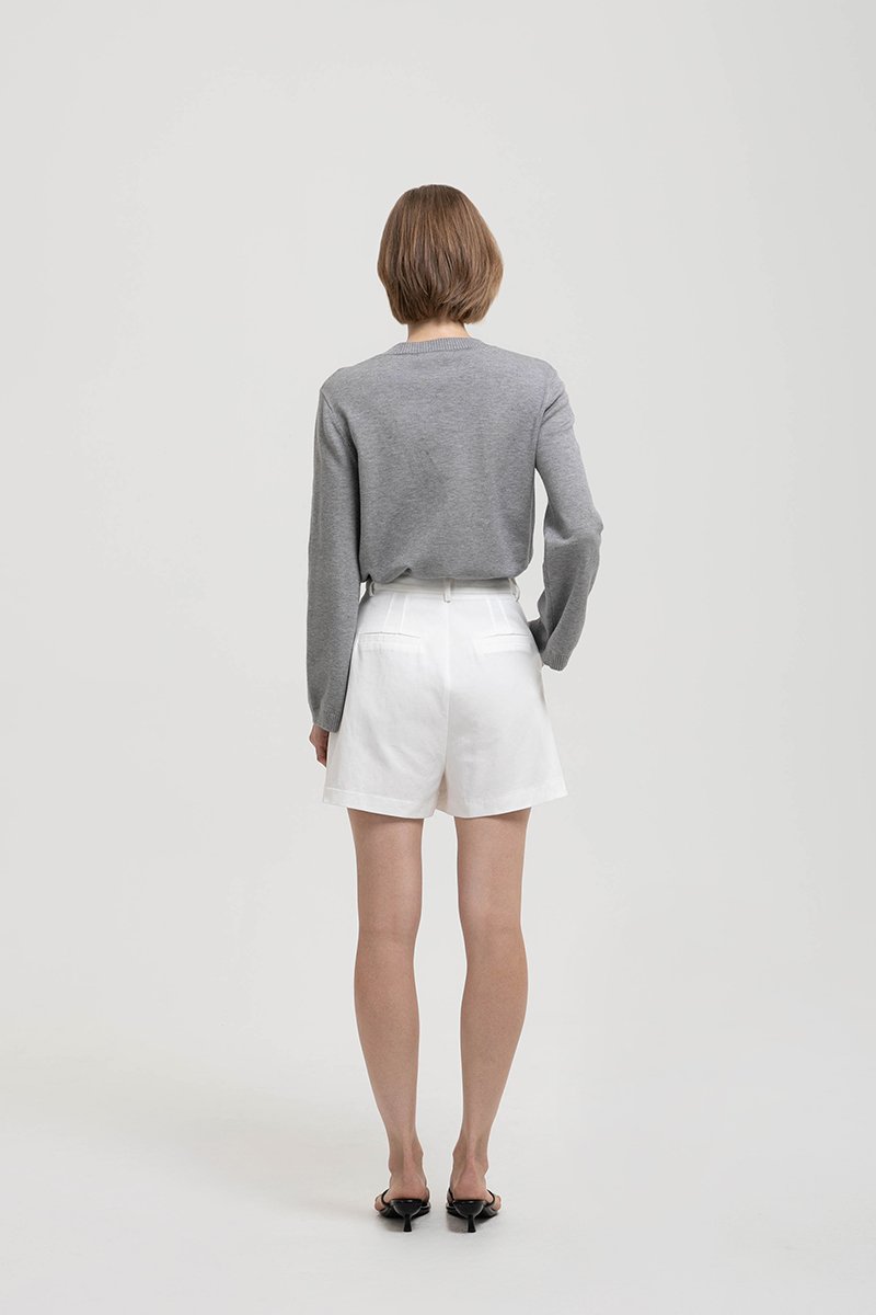 PARKER PLEATED TWILL SHORTS