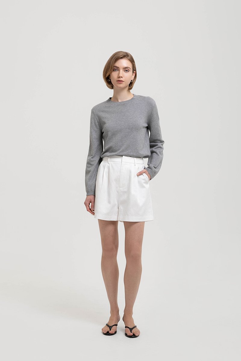 PARKER PLEATED TWILL SHORTS