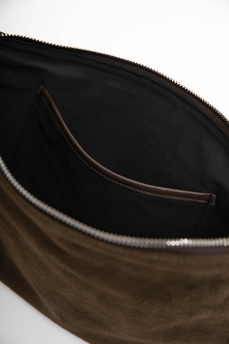 DEMY SUEDE SHOULDER BAG