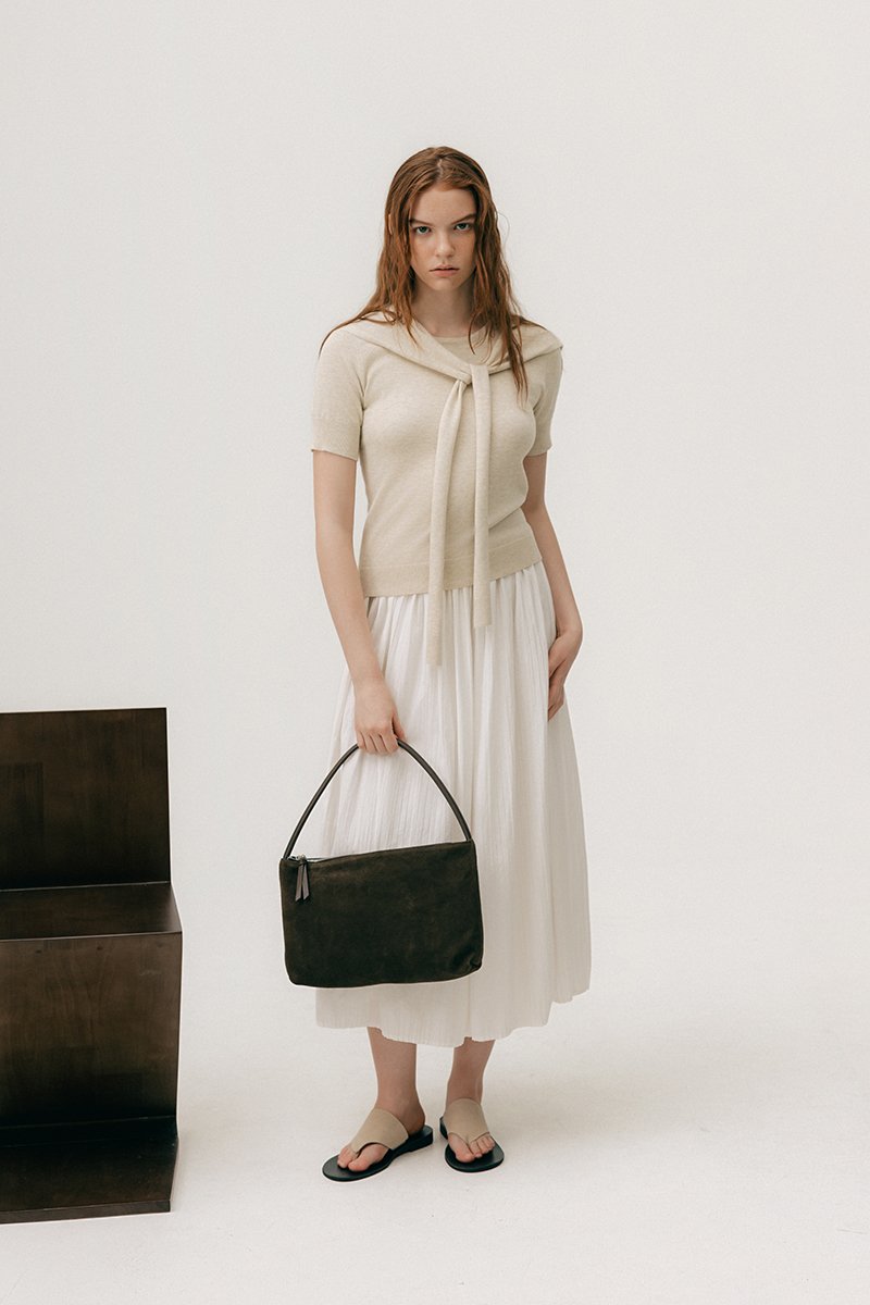 DEMY SUEDE SHOULDER BAG