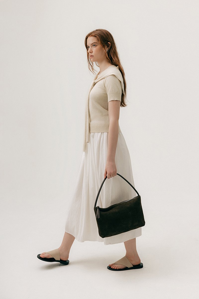 DEMY SUEDE SHOULDER BAG