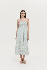*PREORDER* DELINA SMOCKED DETACHABLE STRAP DRESS