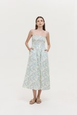 *PREORDER* DELINA SMOCKED DETACHABLE STRAP DRESS
