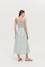 *PREORDER* DELINA SMOCKED DETACHABLE STRAP DRESS