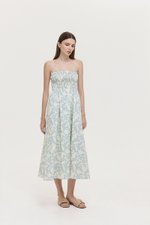 *PREORDER* DELINA SMOCKED DETACHABLE STRAP DRESS
