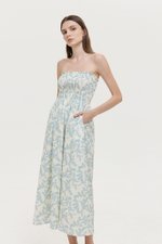 *PREORDER* DELINA SMOCKED DETACHABLE STRAP DRESS