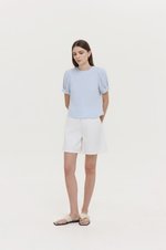 ELISABETTA COTTON PUFF SLEEVE TOP
