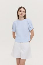 ELISABETTA COTTON PUFF SLEEVE TOP
