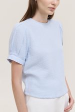 ELISABETTA COTTON PUFF SLEEVE TOP