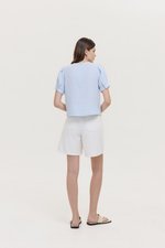ELISABETTA COTTON PUFF SLEEVE TOP