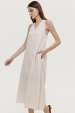 HILLARY TWO WAY LINEN MIDI DRESS