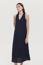 HILLARY TWO WAY LINEN MIDI DRESS