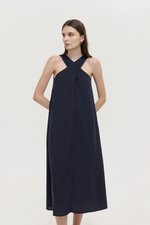 HILLARY TWO WAY LINEN MIDI DRESS